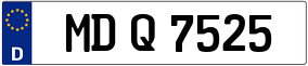 Trailer License Plate